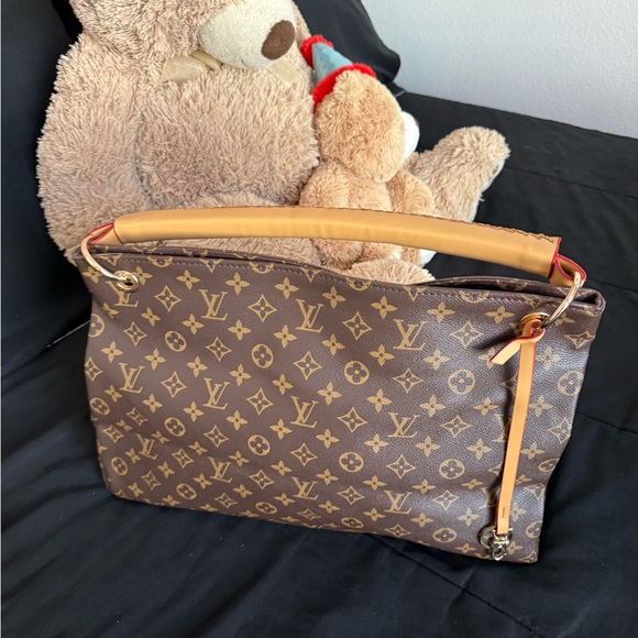 Louis Vuitton Tan and Brown Monogram Shoulder Bag